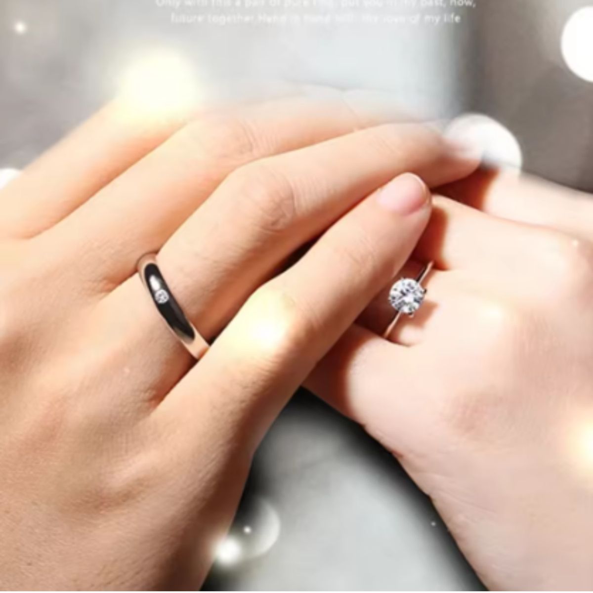 GENERICO - Anillos de Pareja Ajustables - Para Siempre Tú y Yo