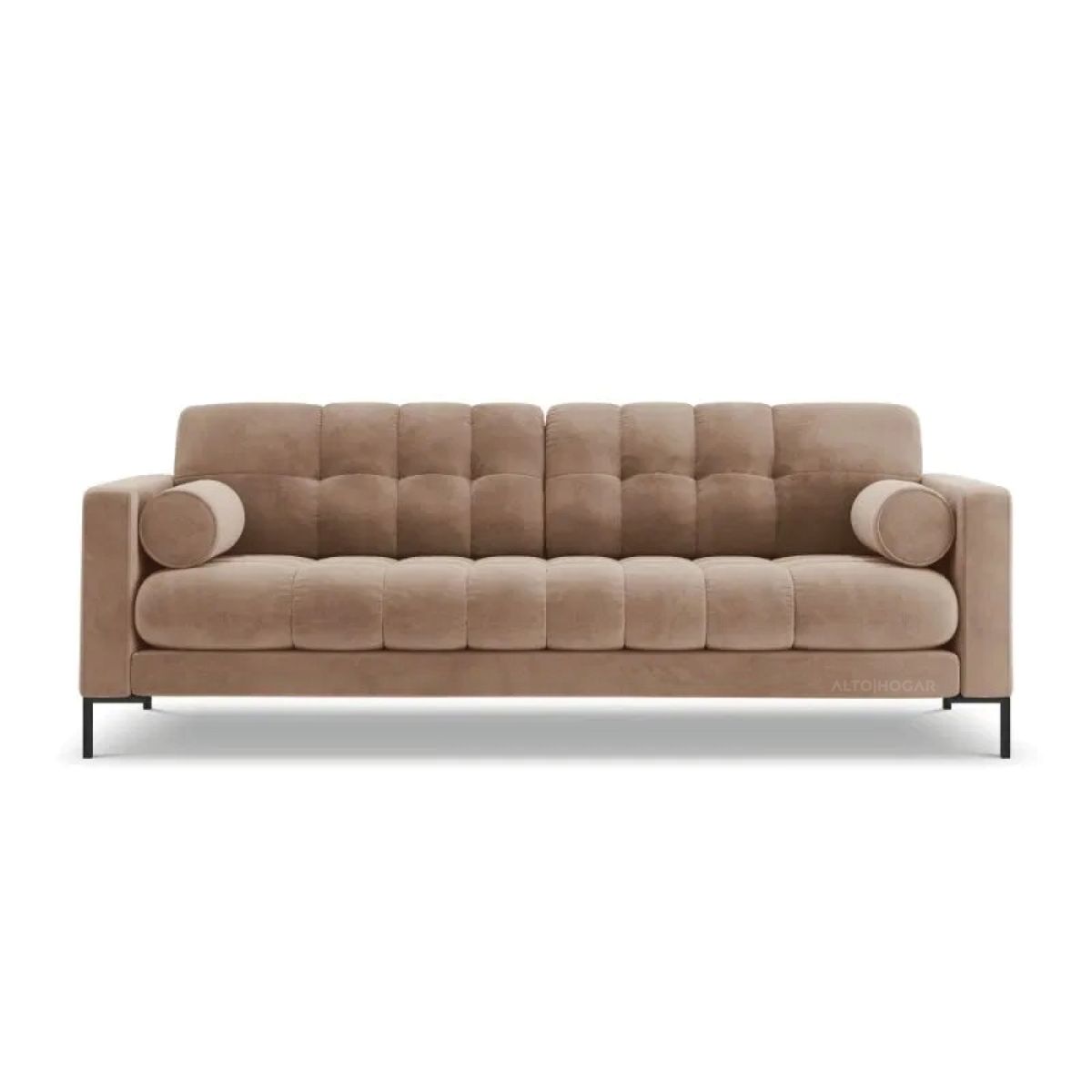 ALTO HOGAR - Sofá Alba 3 Cuerpos Marrón