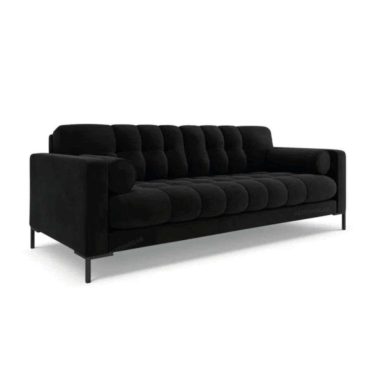 ALTO HOGAR - Sofá Alba 3 Cuerpos Negro