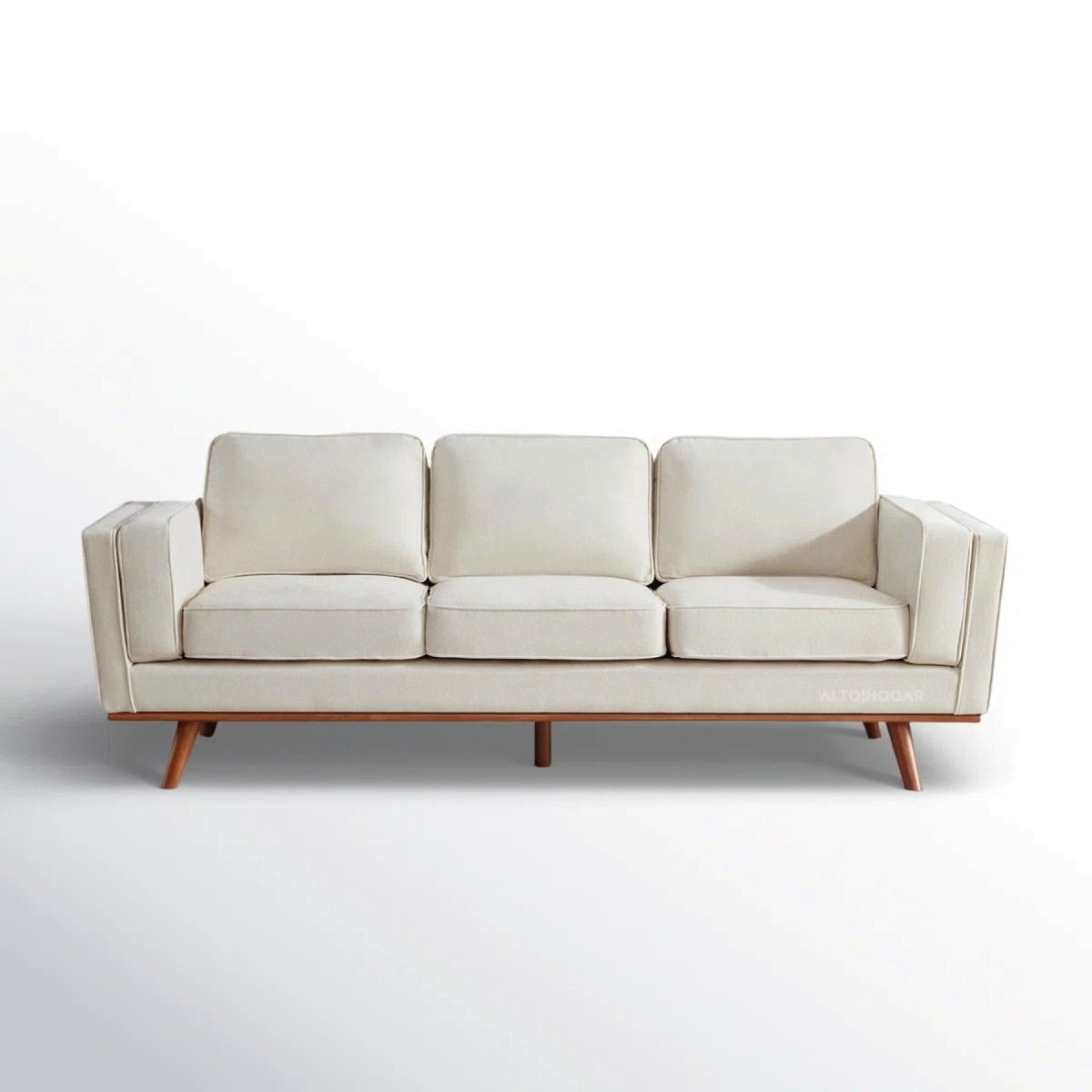 ALTO HOGAR - Sofá Antoin 3 Cuerpos Crema