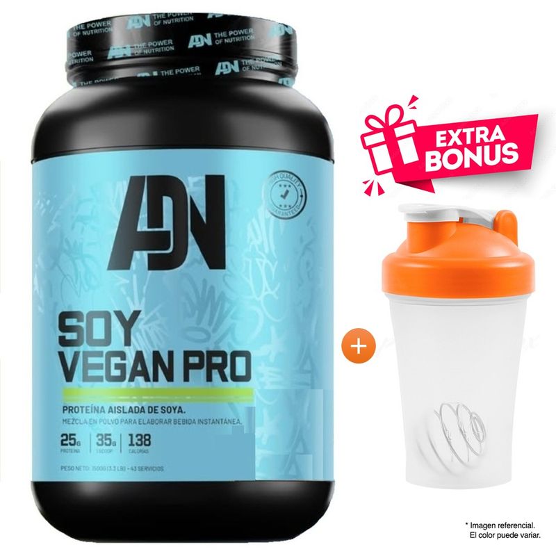 ADN - Soy Vegan Protein 1.5 Kg Vainilla ADN Nutrition