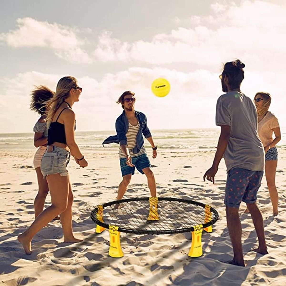 U BUY - Voleibol Mini Juego De Playa Patio Trasero Spikeball