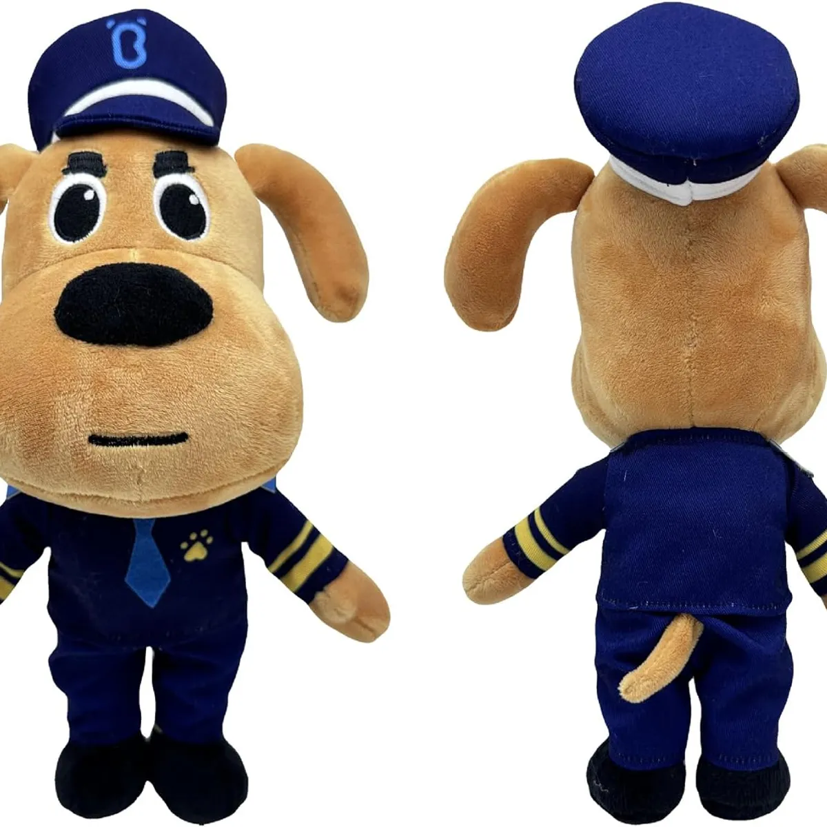 PUREPOWER - Bbb Perro De Peluche Sheriff Labrador Con Dibujos Animados