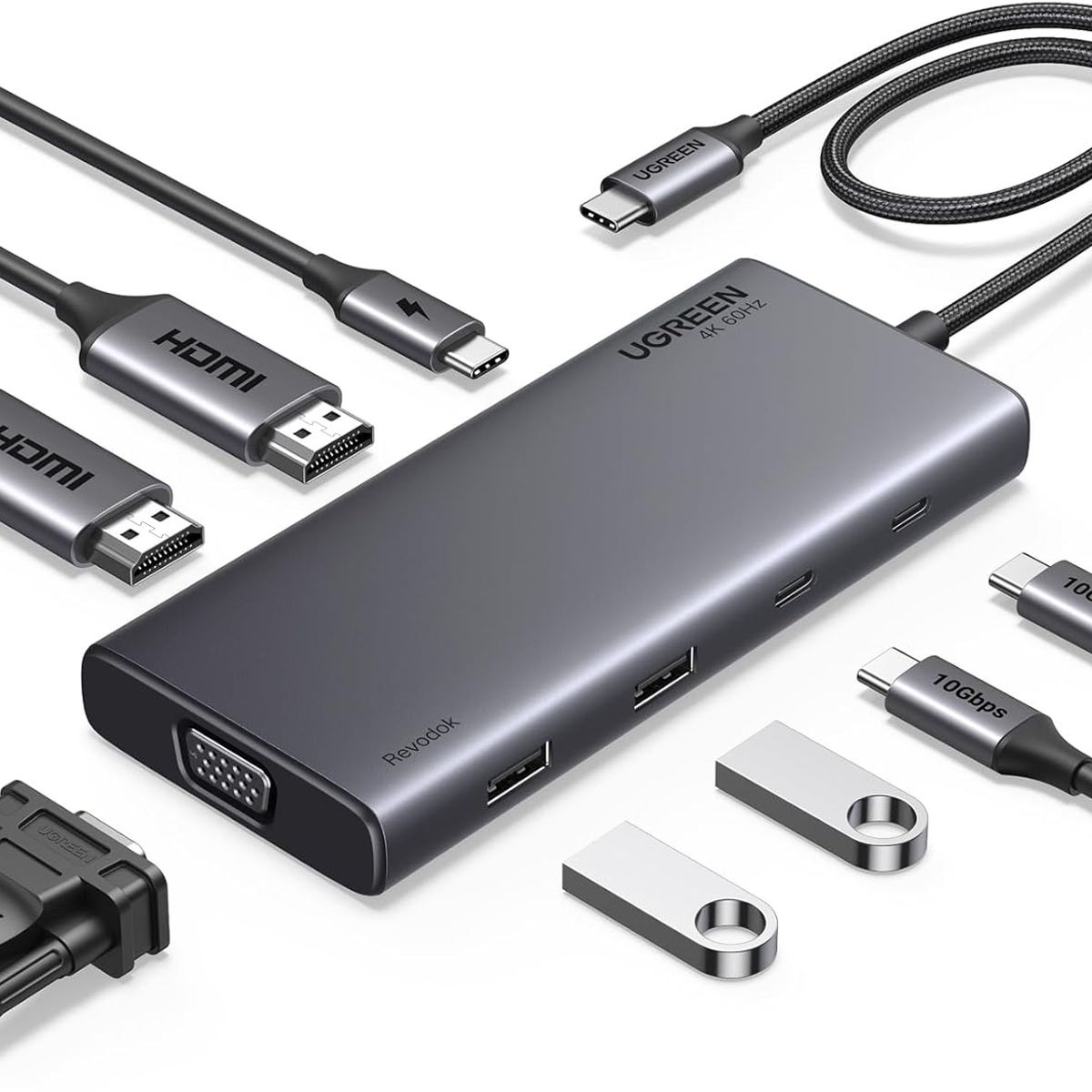 UGREEN - HUB 8 EN 1 REVODOK PRO 308 UGREEN CM369 35588