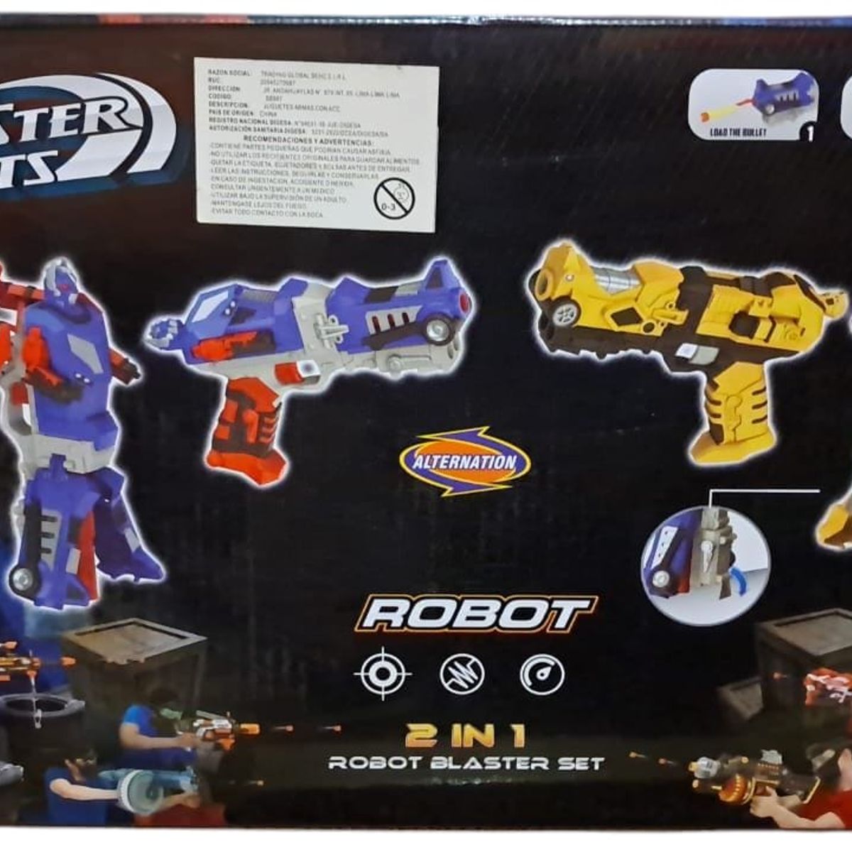 GENERICO - ROBOT BLASTER SET 2 EN 1