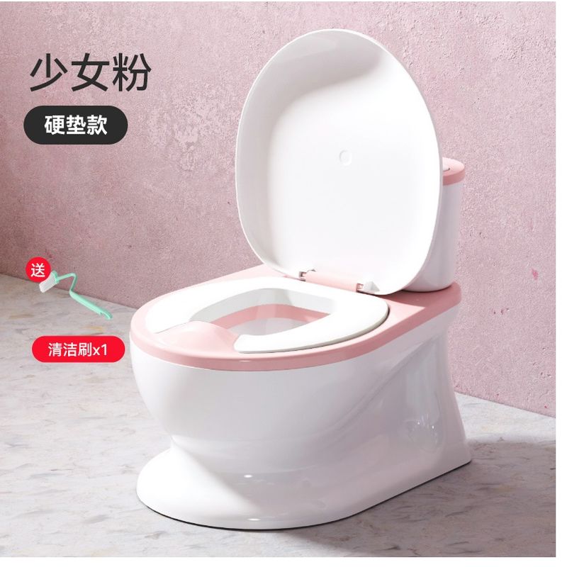 GENERICO - Inodoro de entrenamiento para Niños con Porta Papel Rosado