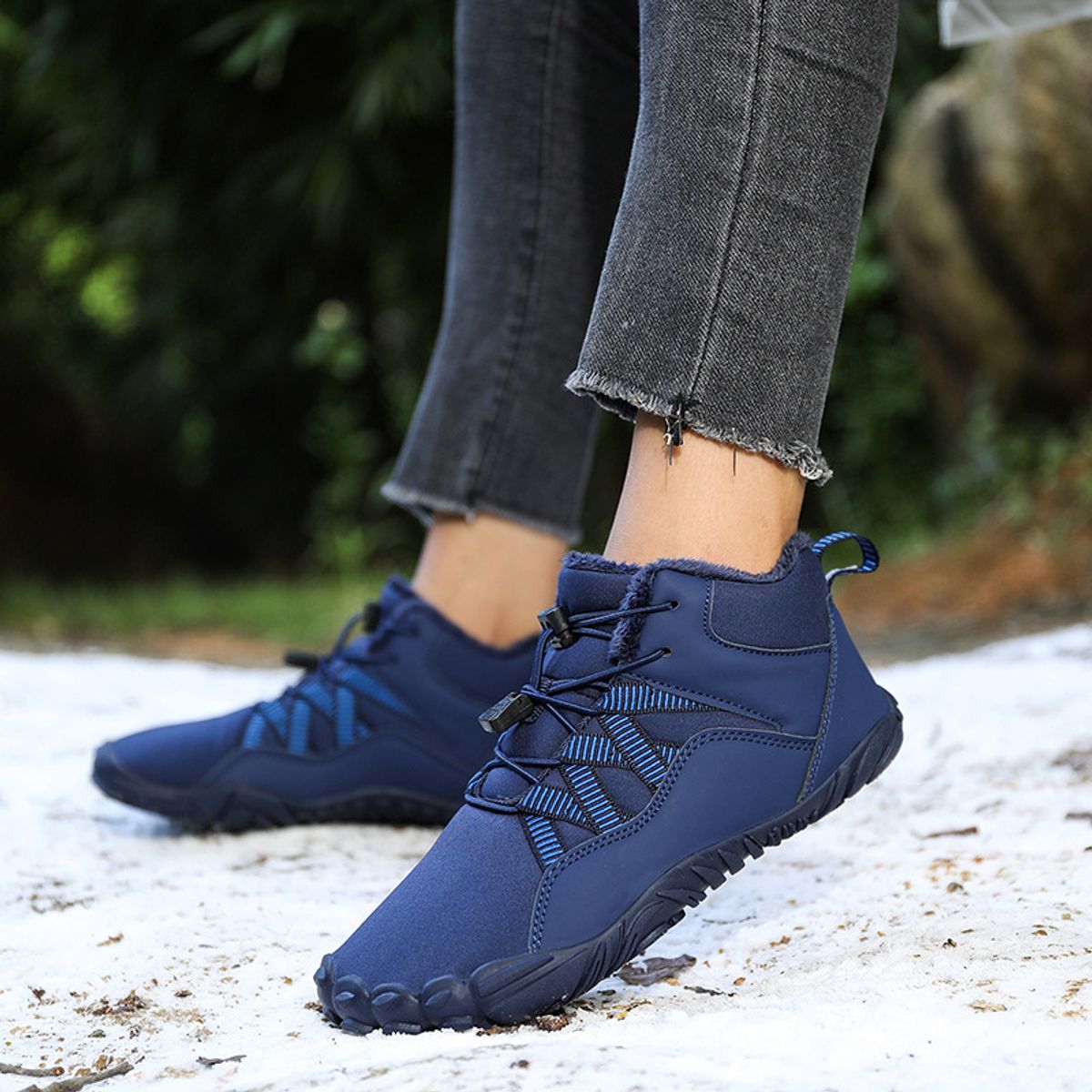 TIOZONEY - Zapatos de hombre para actividades al aire libre-Azul