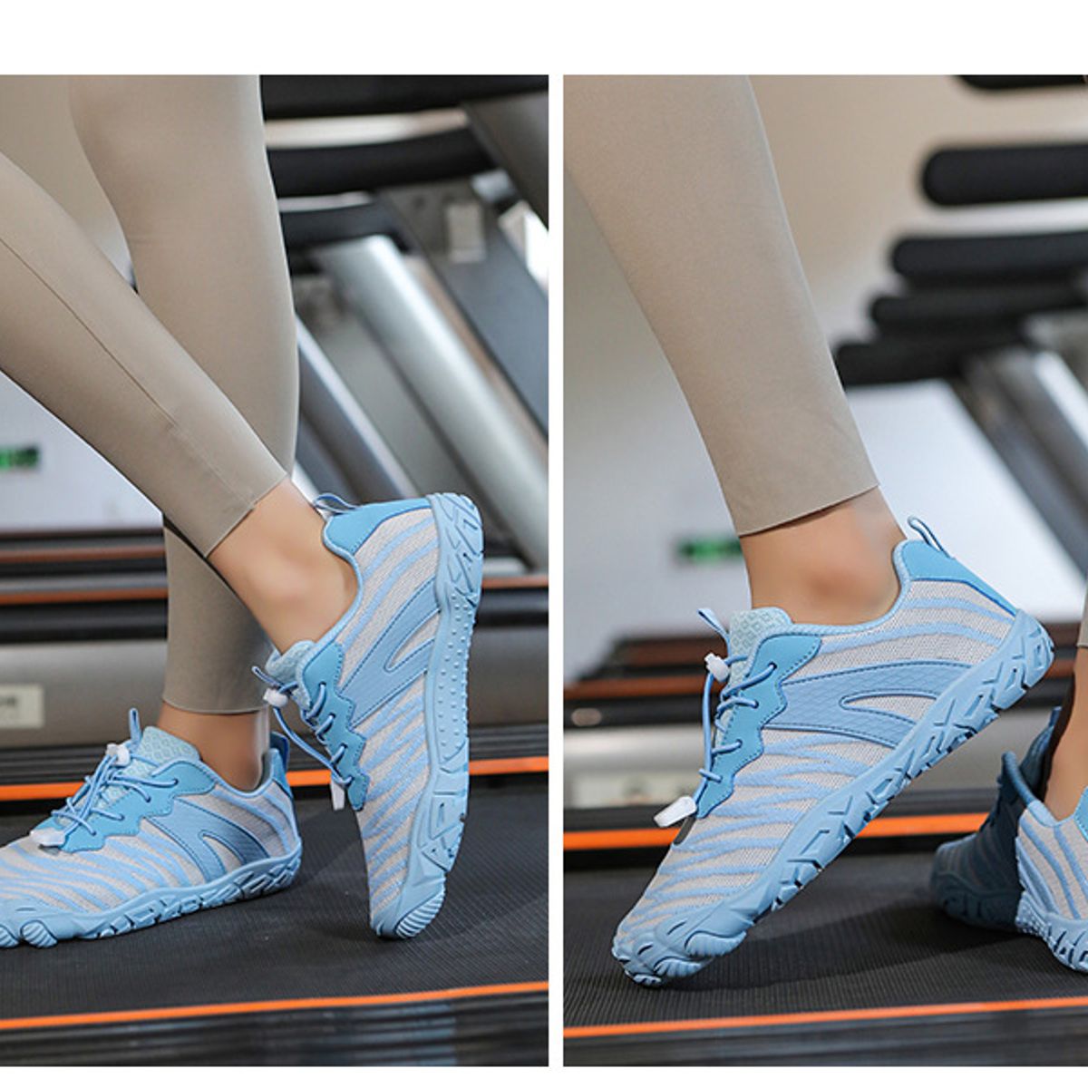 TIOZONEY - Zapatos de montaña antideslizantes para exteriores-Azul