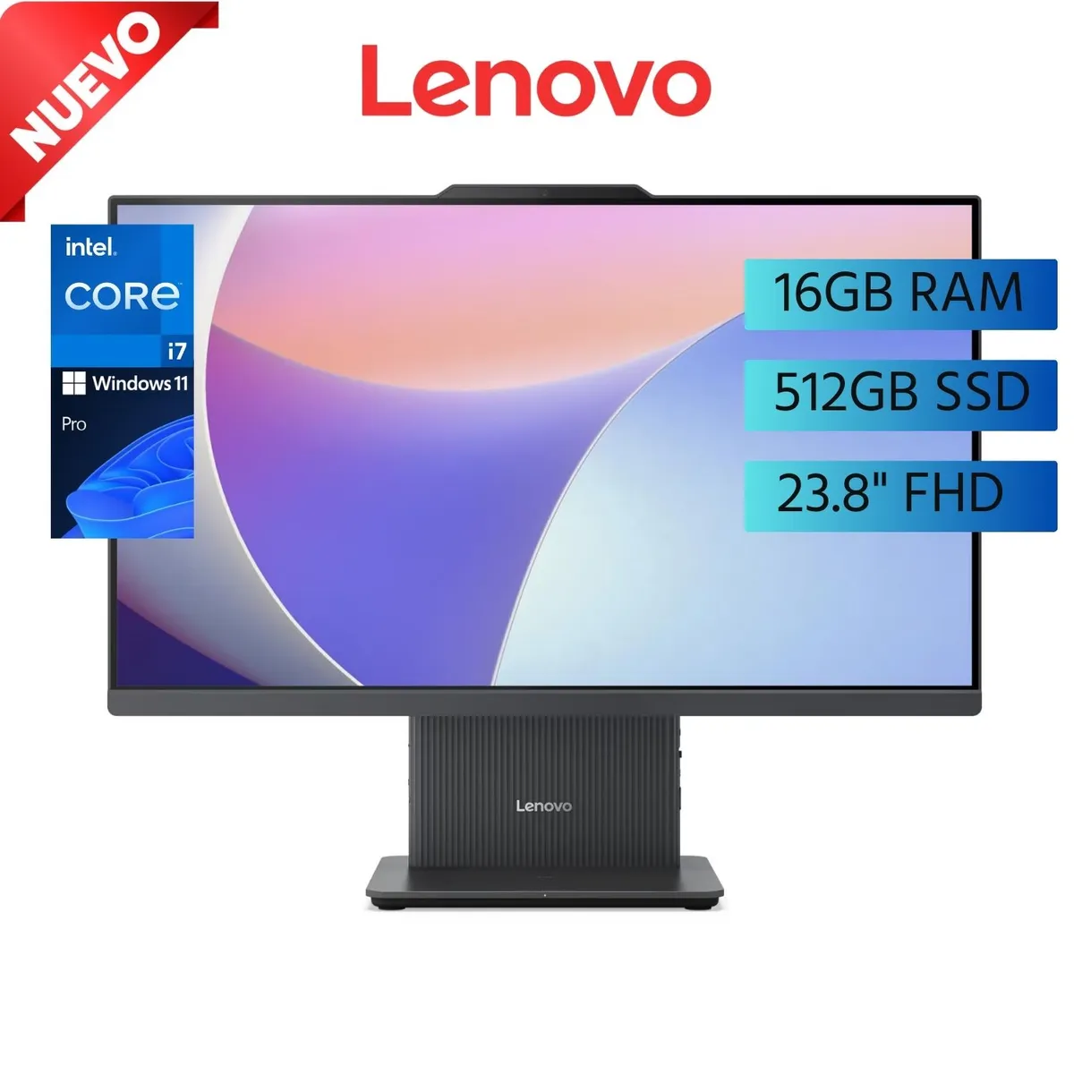 LENOVO - All in One LENOVO IdeaCentre 24IRH9 23.8"FHD  Intel Core i7-13620H Ram 16GB SSD 512GB Windows 11