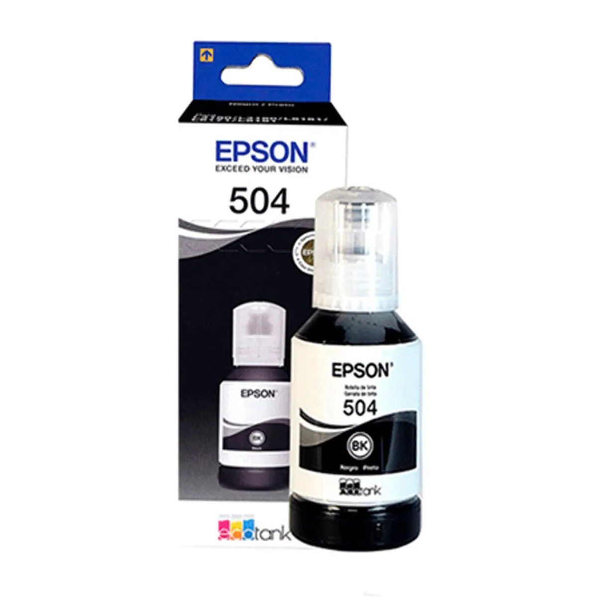 EPSON - Botella de tinta  T504 Negro Original