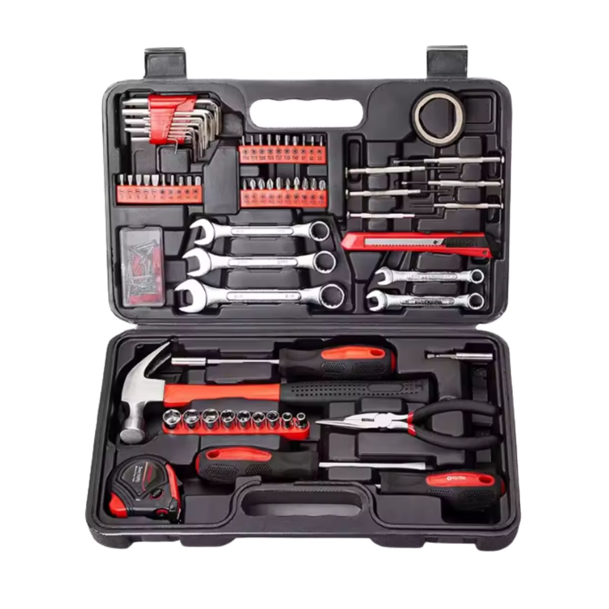 GENERICO - KIT DE HERRAMIENTAS DE 146 PIEZAS ESENCIALES PARA EL HOGAR USO DOMÉSTICO MALETIN