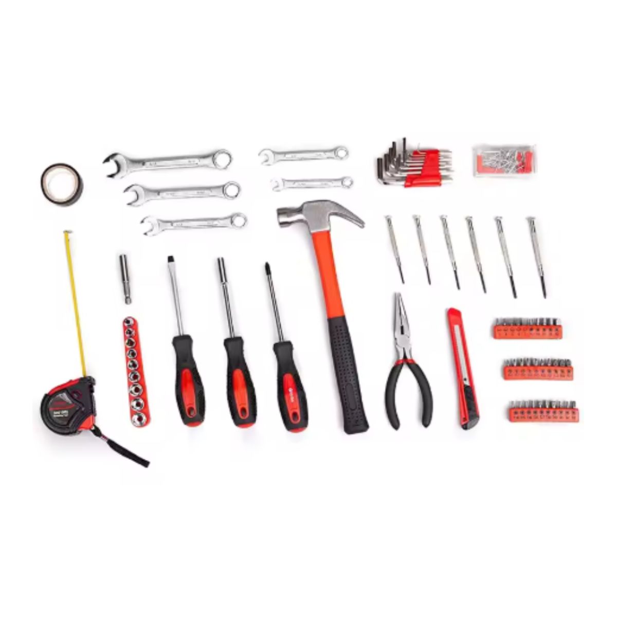 GENERICO - KIT DE HERRAMIENTAS DE 146 PIEZAS ESENCIALES PARA EL HOGAR USO DOMÉSTICO MALETIN