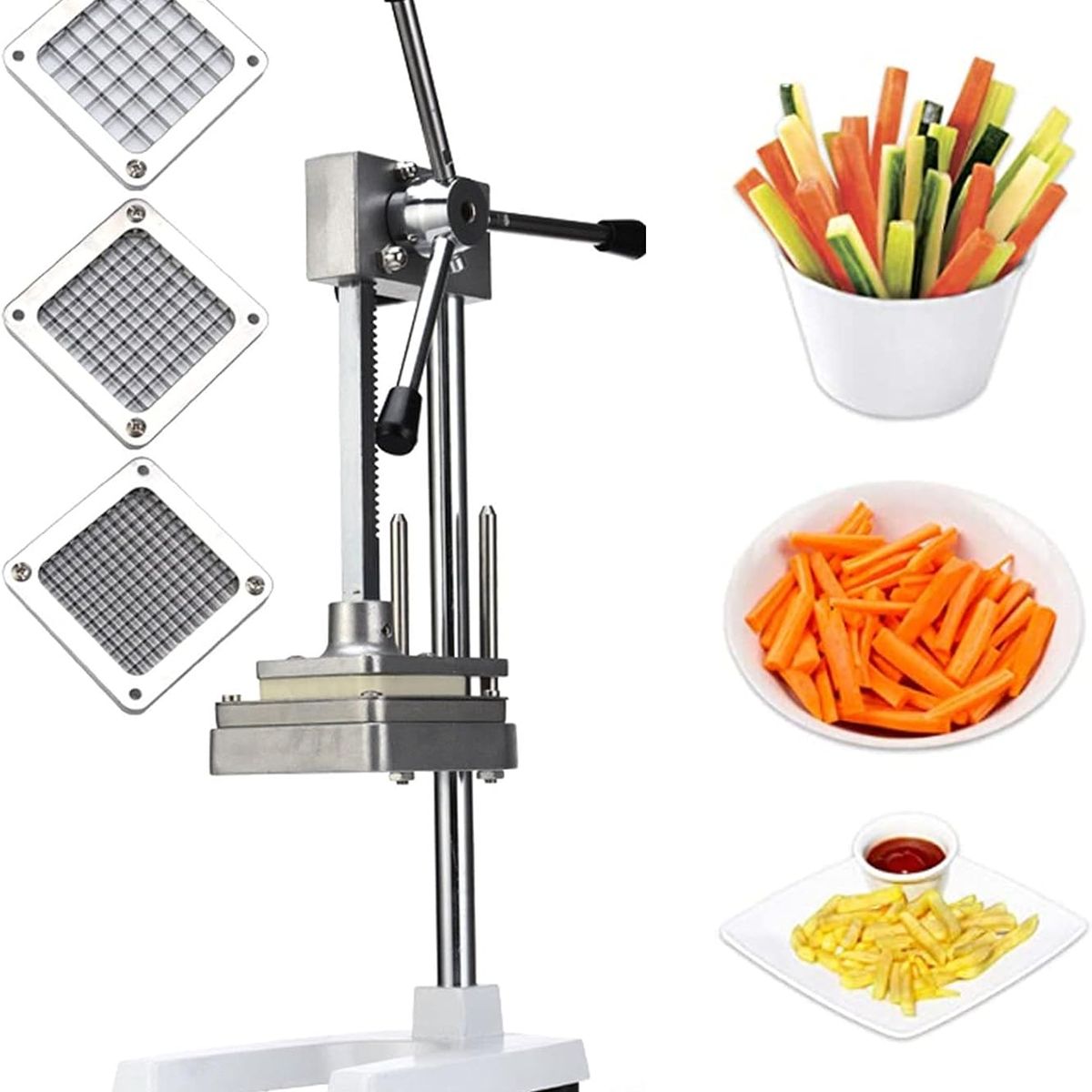 OEM - Picadora Cortadora Papa Profesional Polleria + 03 Cuchilla