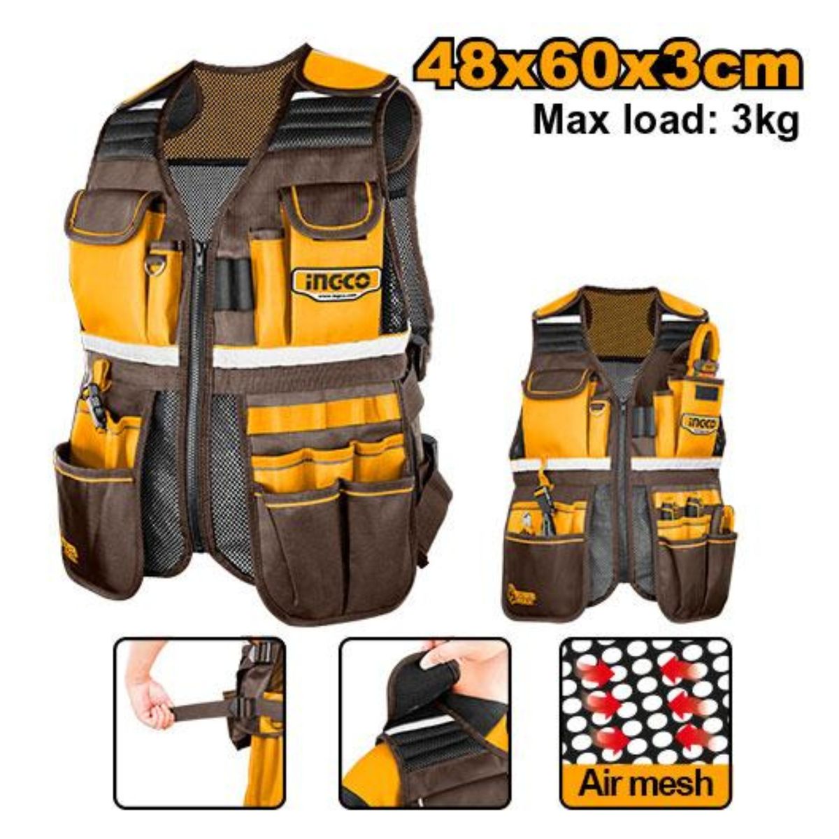 INGCO TOOLS - Chaleco porta herramienta Ingco