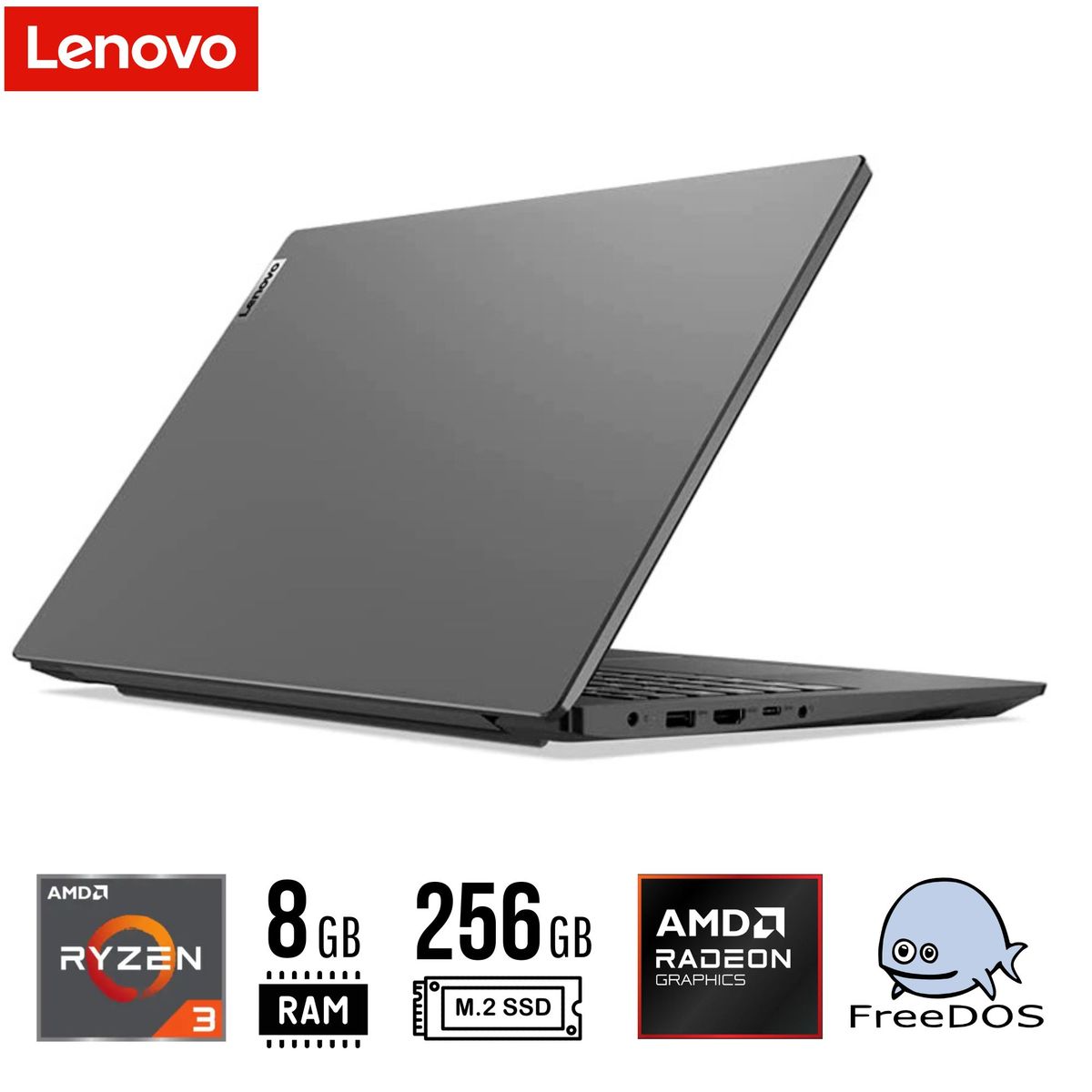 LENOVO - LAPTOP LENOVO V15 G4 156 FHD AMN RYZEN3-7320U 8GB SSD256GB FREEDOS