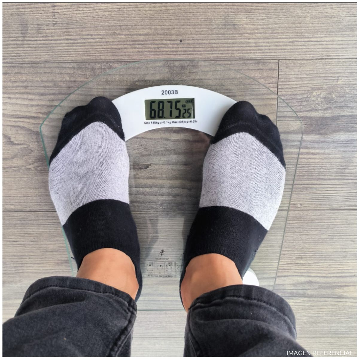 GENERICO - Balanza digital de vidrio elegante