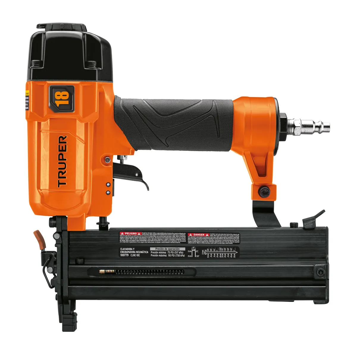 TRUPER - Clavadora y Engrapadora Neumaica Profesional Calibre 18 Truper