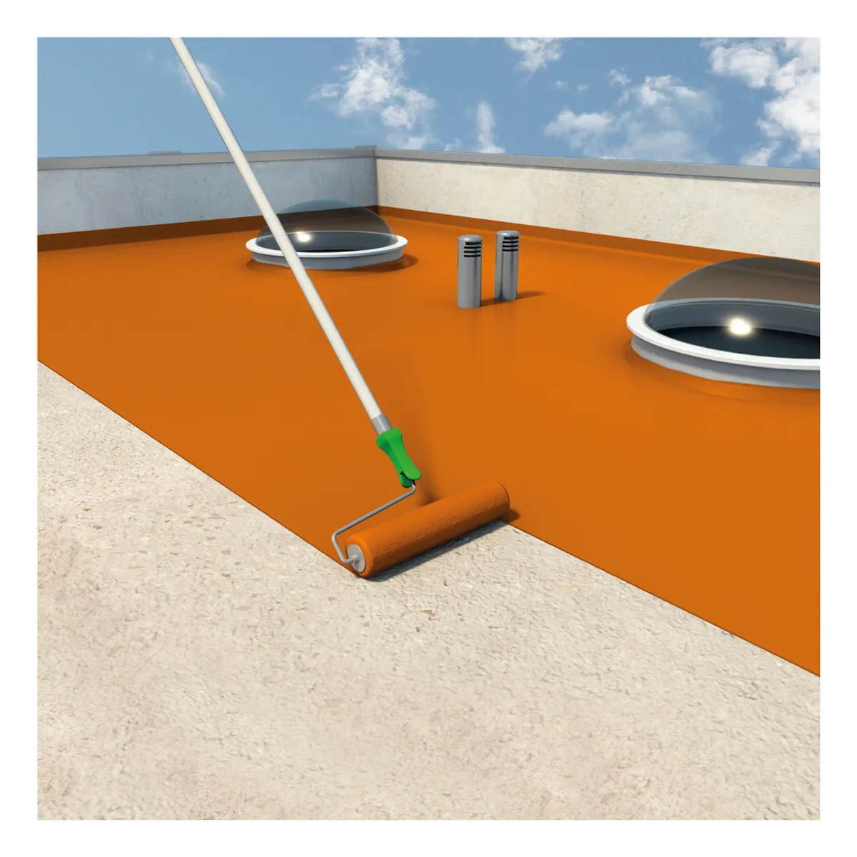 SIKA - 3x2 Impermeabilizante para Techos Sikafill Techo 3 x 4L Rojo Teja