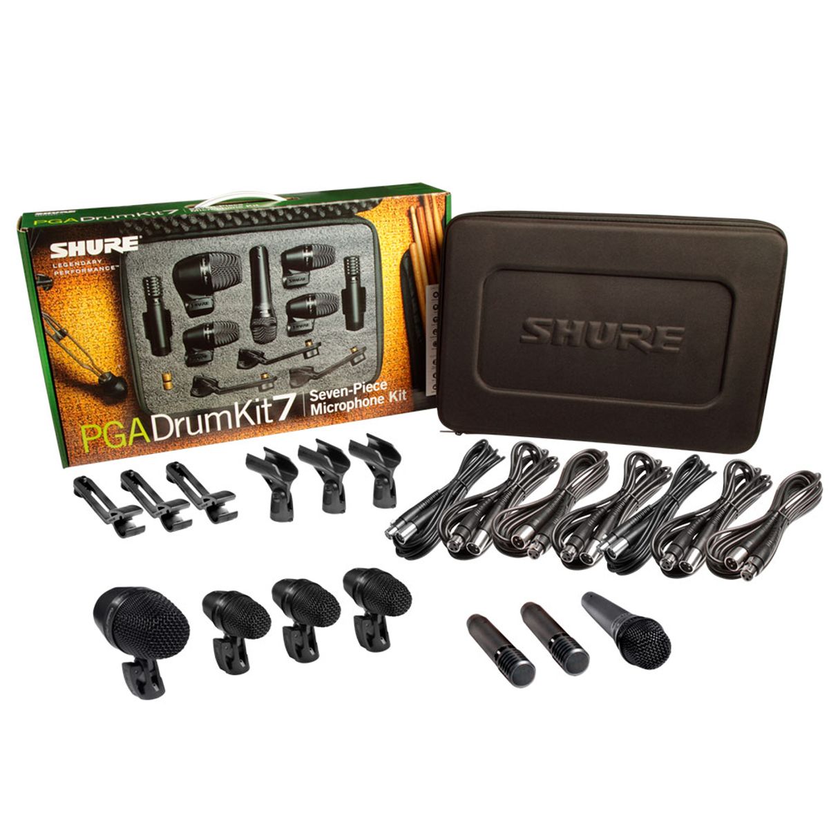 SHURE - Shure PGADRUMKIT7 Micrófonos para Batería
