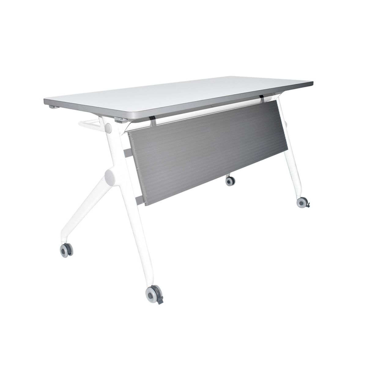 OFIDEAS - Escritorio Personal Abatible Clip BlancoGris Ofideas