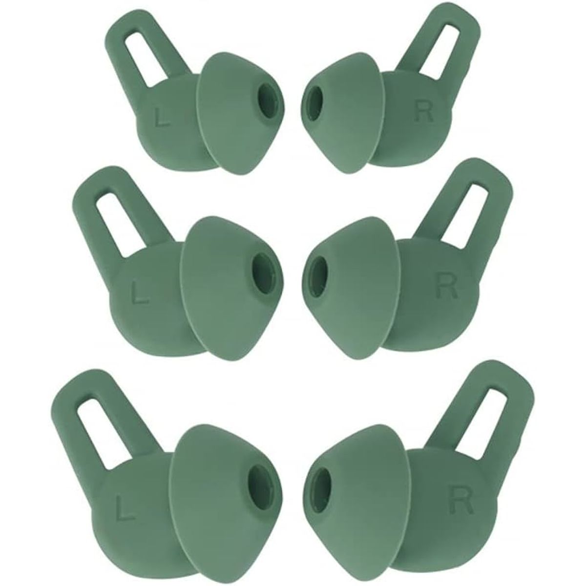 GENERICO - Almohadilla funda silicona ear para audifono Huawei Freelace pro verde