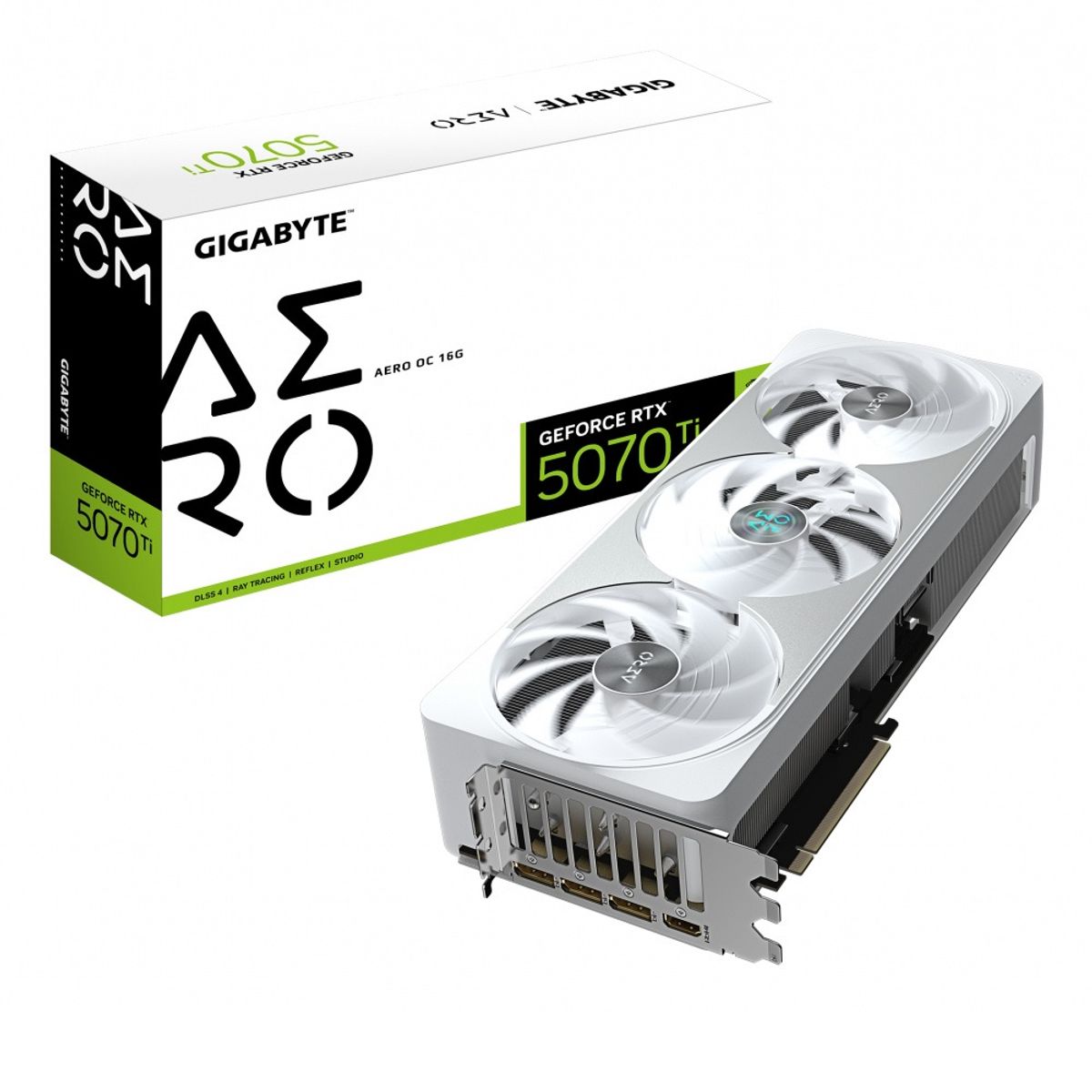 GIGABYTE - Tarjeta de Video Gigabyte NVIDIA GeForce RTX 5070 Ti AERO OC 16G GDDR7