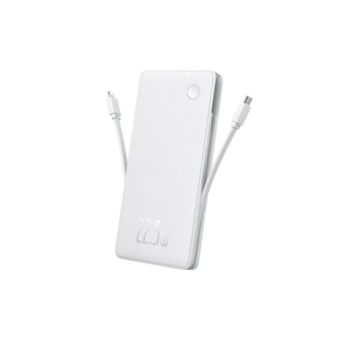BASEUS - BASEUS POWERBANK Airpow Lite 10000mAh 225w Dual-Cable Moon White