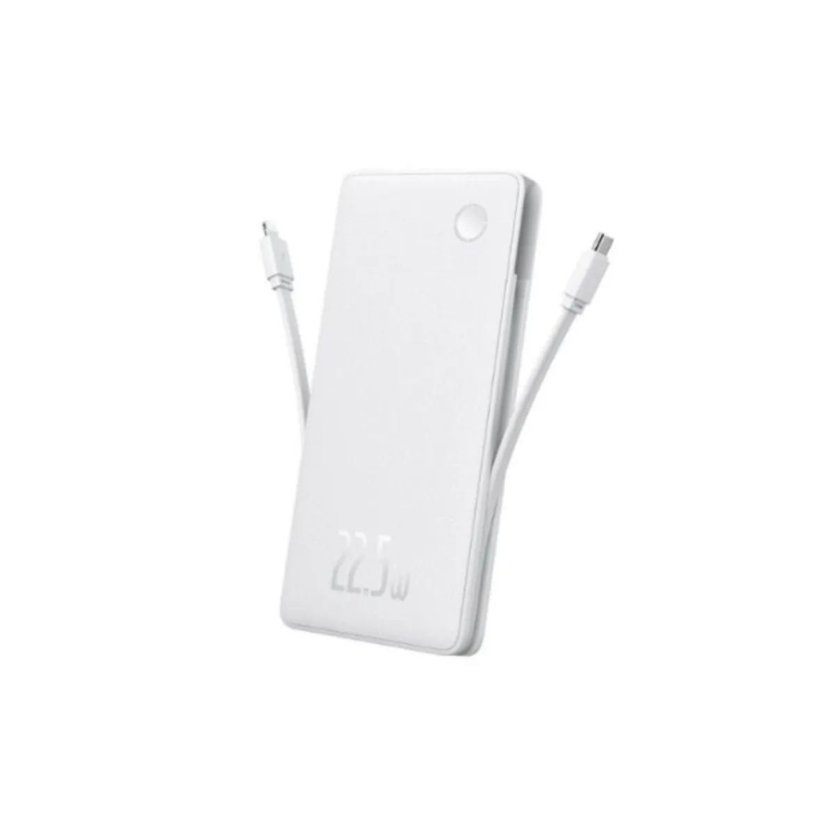 BASEUS - BASEUS POWERBANK Airpow Lite 10000mAh 225w Dual-Cable Moon White