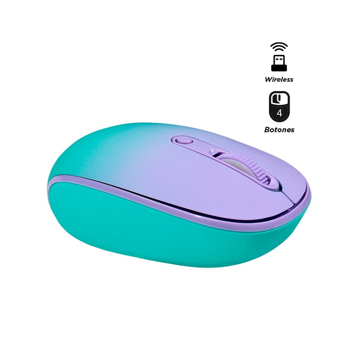 TEROS - Mouse óptico inalámbrico TEROS TE-1224S