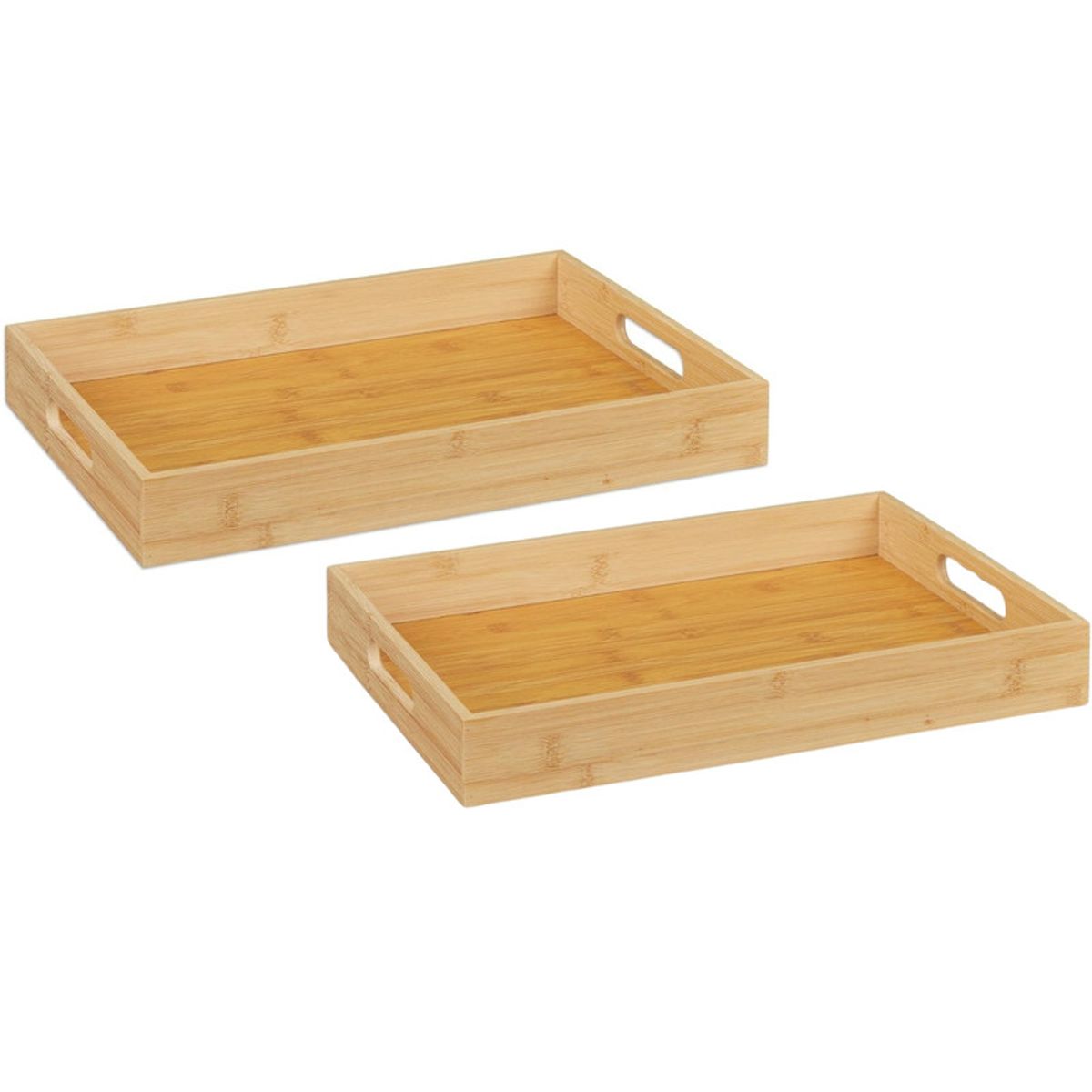 PENTHA - Bandeja de Bambú Pack X2 de 38 x 25