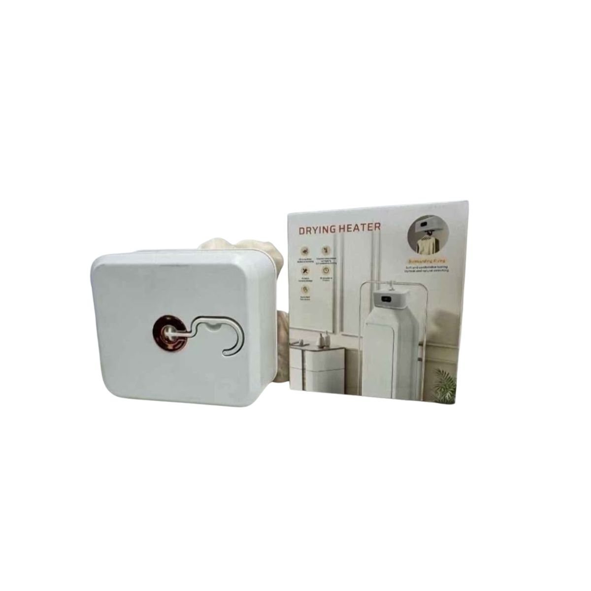 GENERICO - SECADORA ELECTRICA PLEGABLE RETRACTIL 660W - HASTA 9 COLGADORES