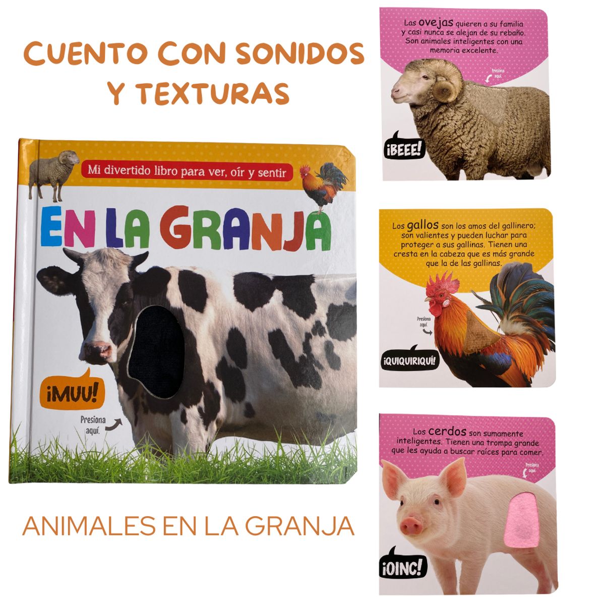 GENERICO - Libro Sensorial con Sonidos y Texturas