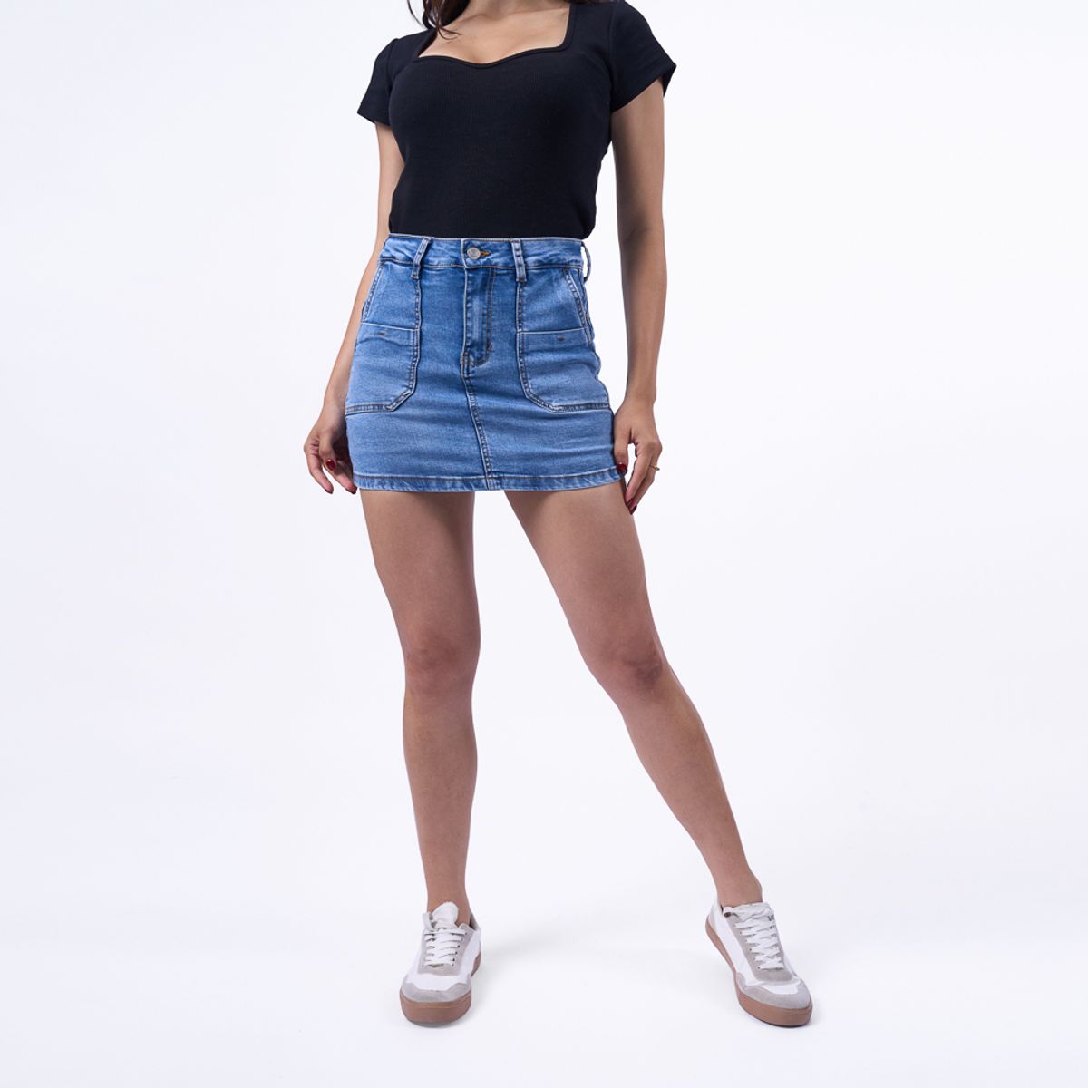 BRONCO - FALDA SHORT JP25ZARYA DENIM STRECH