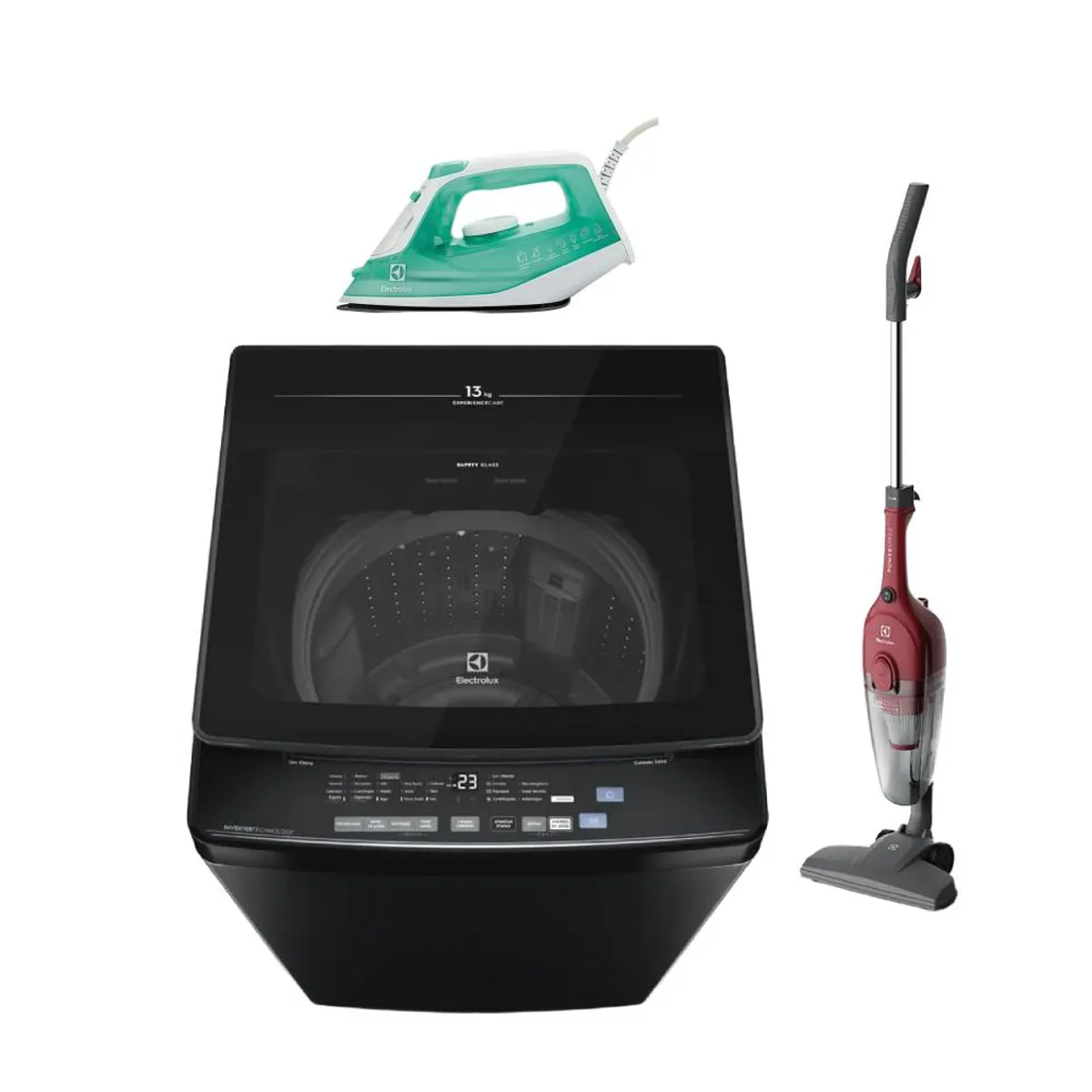 ELECTROLUX - ComboLavadora Efficient Silent 13kg EWIJ13F2XSYB+Aspiradora vertical STK13+Plancha SIE70 Electrolux