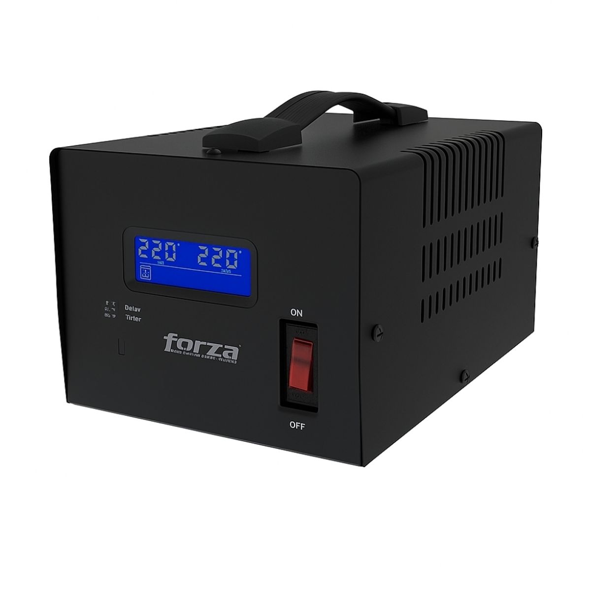 FORZA - Regulador Automático De Voltaje Forza 6000 Va, 3 Salidas, Externo, Ac 220 V, Protección Ef