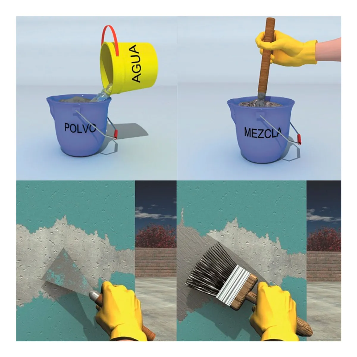 SIKA - Sellador Antisalitre para superficies de Cemento Sika Top 1 Gris x 4kg