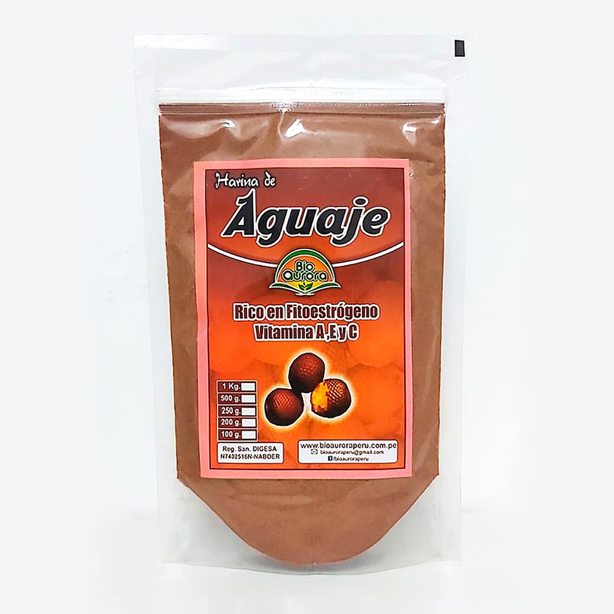 GENERICO - Harina de Aguaje 200 gr - Bio Aurora