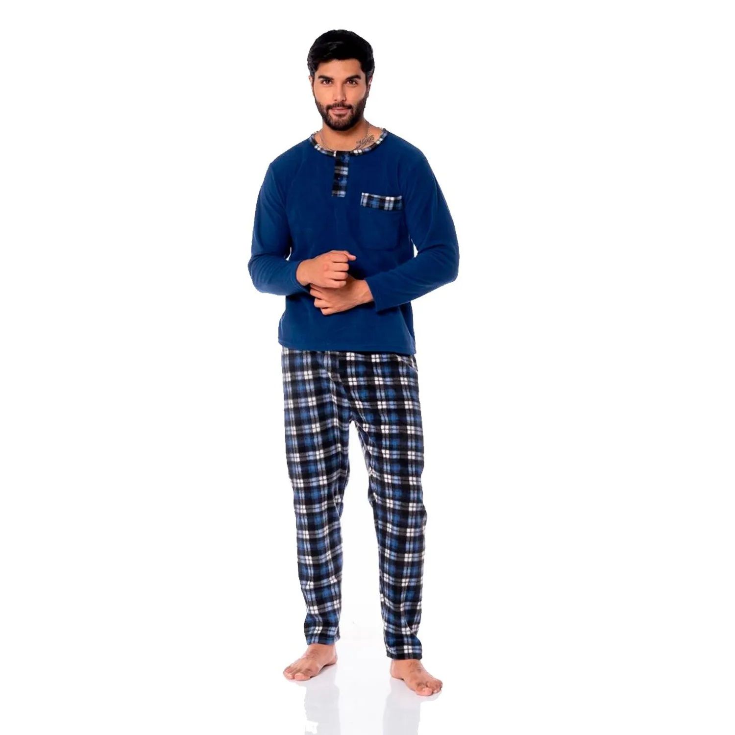 Newport Pijama Largo Pijamas Hombre Saga Falabella Pijama Micro - Main Image