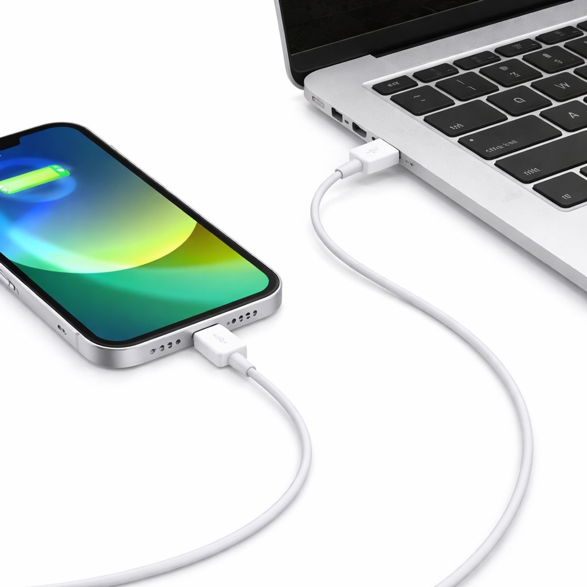 GENERICO - Cable USB-A a Lightning 1m  Carga Rápida y Transferencia  Genérico