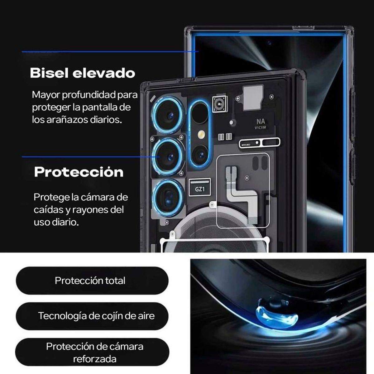 SPIGEN - Case Spigen Ultra Hybrid Zero One Para Galaxy S24 Ultra Con MagSafe