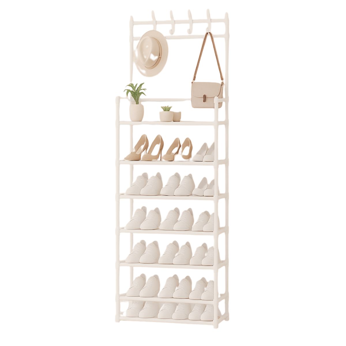 INSPIRA MARKET - Estante Organizador Zapatera Multiusos 7 Niveles