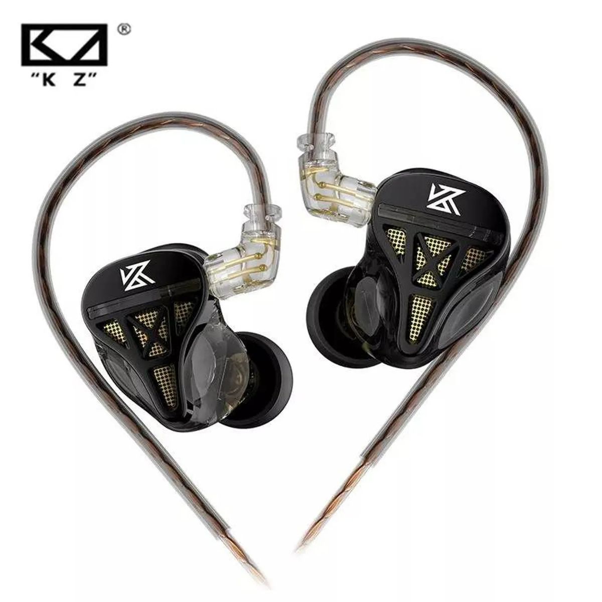 KZ - Auriculares con cable KZ DQS HiFi Dynamic Drivers IEM No Microfono