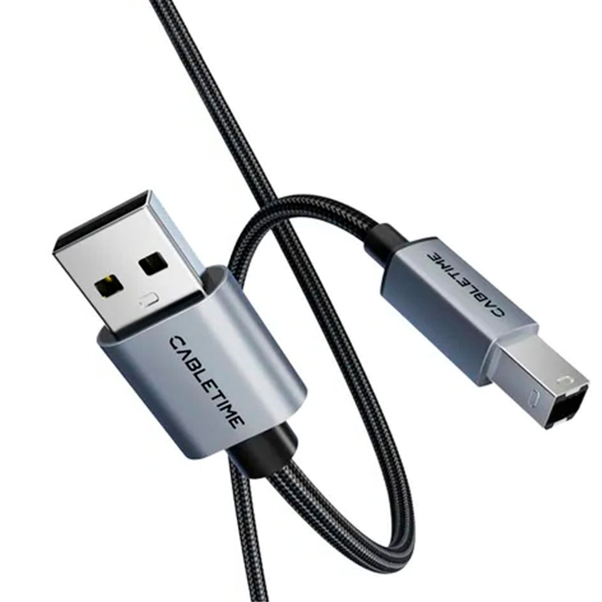 VENTION - Cable Premium 500cm Usb 2.0 Tipo(b) Impresoras Scanner Piano Nylon DJ