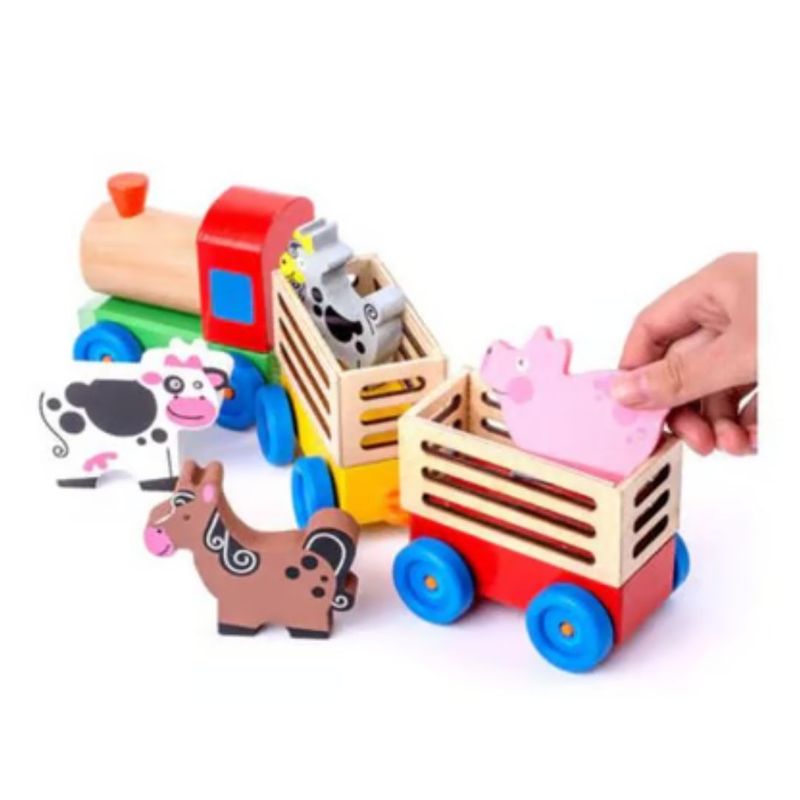 GENERICO - Tren Divertido Didáctico De Granjita