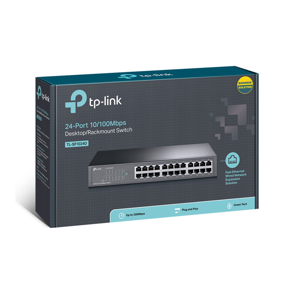 GENERICO - Conmutador Tp-Link Tl-Sf1024D De 24 Puertos 10/100 Para Sobremesa - Conectividad Rápida Y