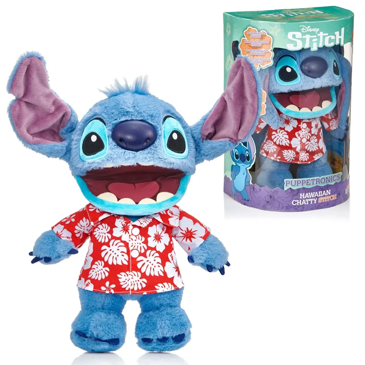 DISNEY - Peluche Disney Chatty Hawaiian Stitch +50 Frases y Sonidos