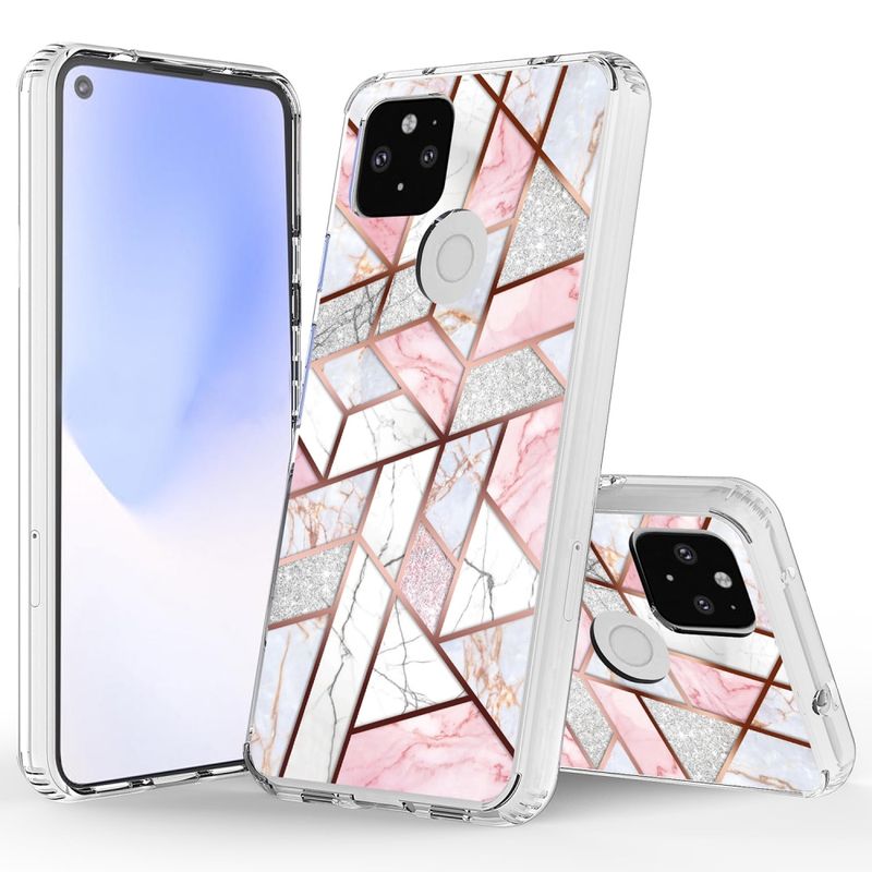 GENERICO - Funda Flexible Transparente Ikziwreo Para Google Pixel 4A 5G - A Prueba De Golpes Y Antiam