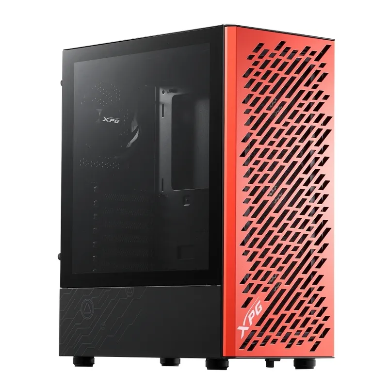 XPG - Caja Atx Xpg Valor Air Mera - Midi Tower Compacta Con Mesh Magnético Y 4 Ventiladores De 1