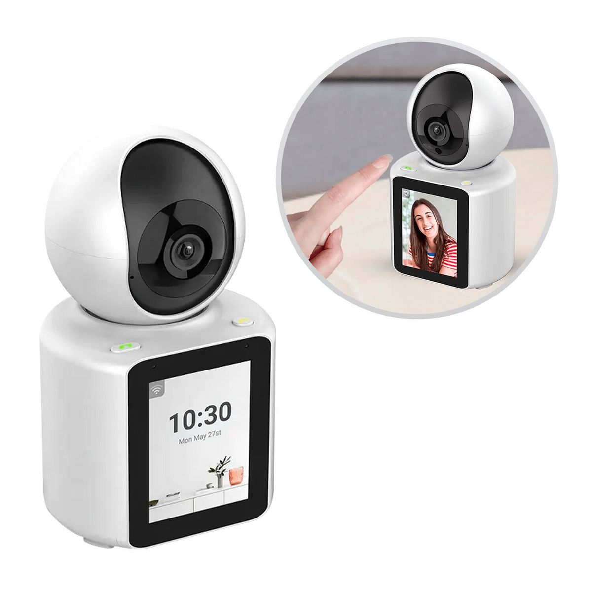 GENERICO - Monitor de Bebe autoseguimiento Pantalla integrada Bidireccional