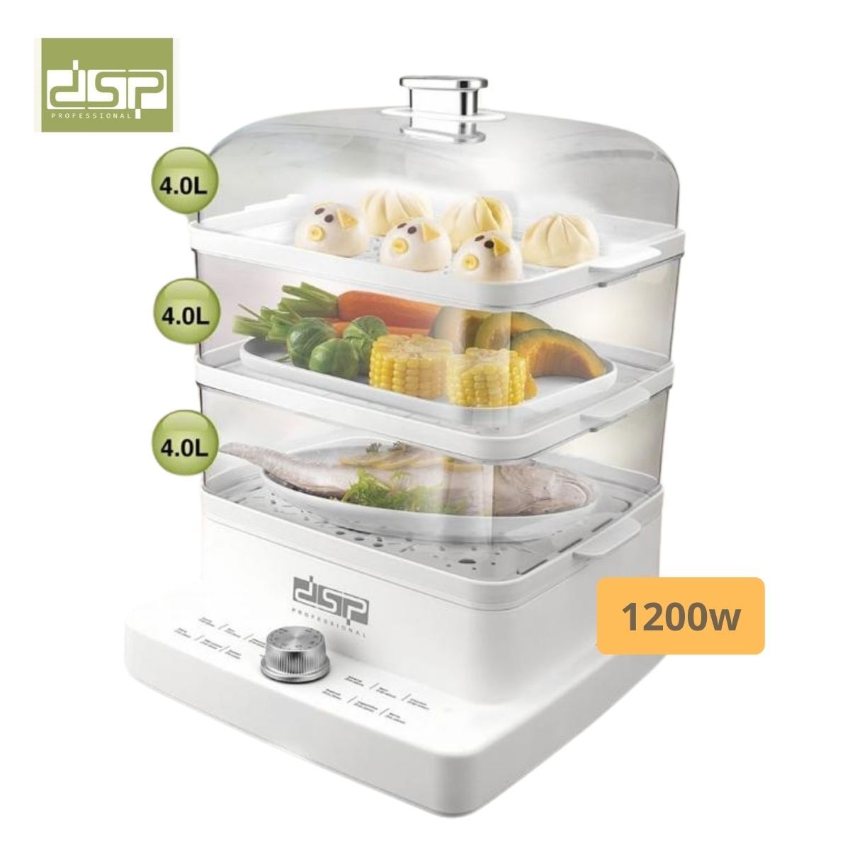 Dsp - Vaporera Eléctrica de 3 Niveles DSP